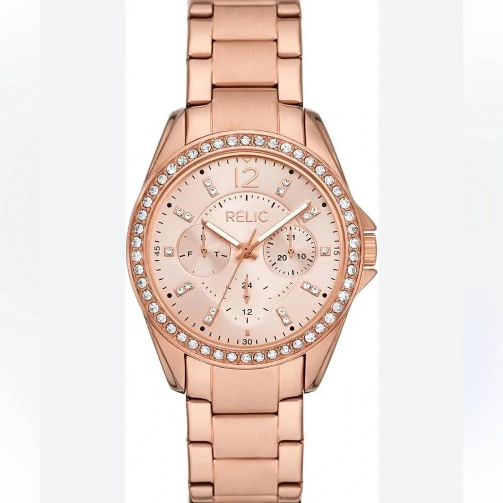 Relic by Fossil Women's Emersyn Rose Gold-Tone Multifunction Watch ZR16023